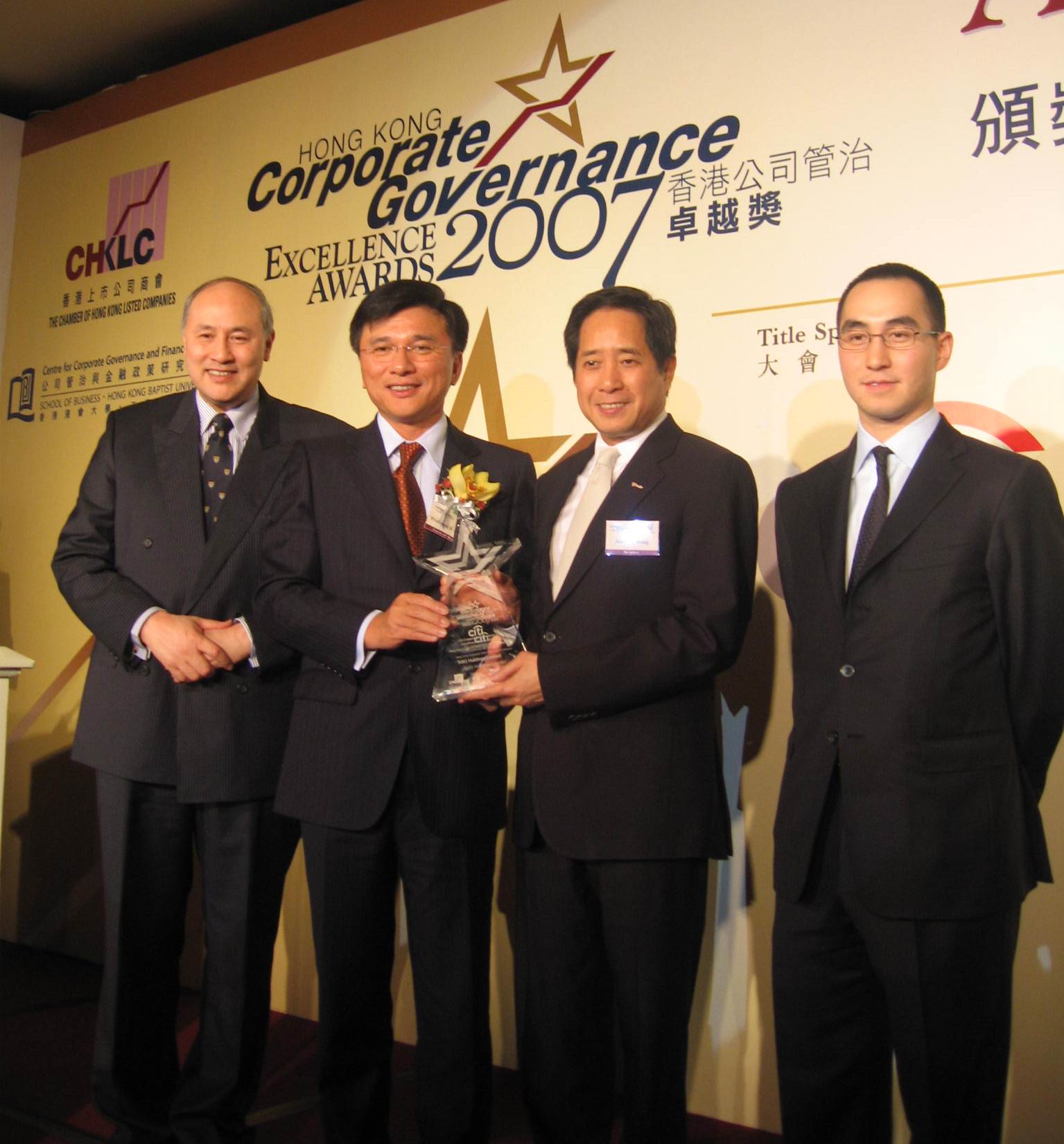 NWS Holdings honoured Hong Kong Corporate Governance Excellence Awards